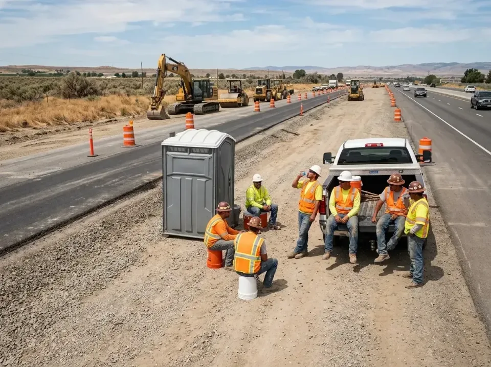 highway-road-construction-crew-007 — frequently asked questions, Porta Potty and Restroom Rentals in Canby, OR